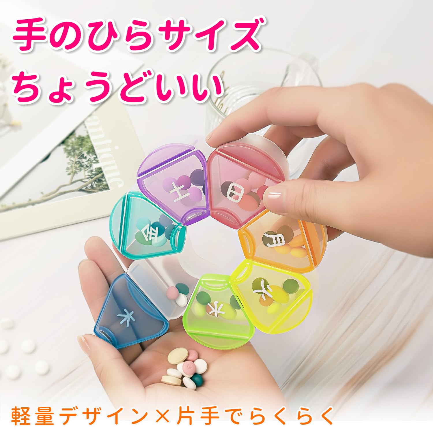 Amazon.co.jp: 着想堂【花形デザインで1週間をスマート管理】1週間分